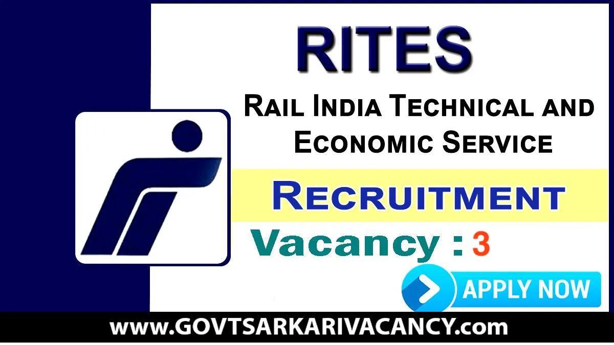 RITES Vacancy 2022 Apply for Manager and other posts